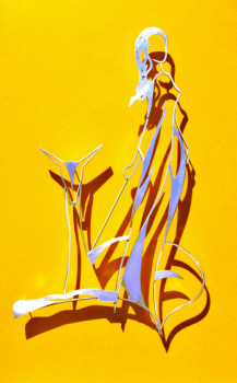 Named contemporary work « La Fille et la Biche », Made by LAULPIC