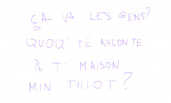 Named contemporary work « le dîner de cons  ante post moderne à l'envers de l'envers du droit chemin bluetooth avant gauche muscle car », Made by DAVID SROCZYNSKI