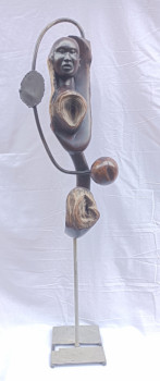Contemporary work named « Une vie volée », Created by YERBANGA SCULPTURE