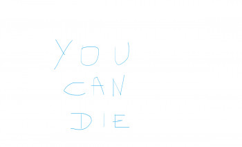 Named contemporary work « you can die », Made by DAVID SROCZYNSKI