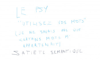 Named contemporary work « satiété sémantique », Made by DAVID SROCZYNSKI