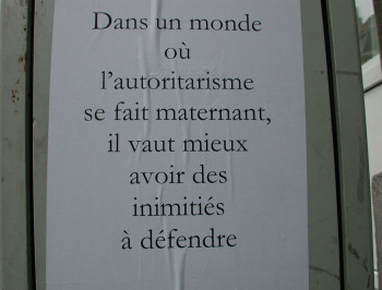 Named contemporary work « une photo d'une affiche dans la rue, rien », Made by DAVID SROCZYNSKI