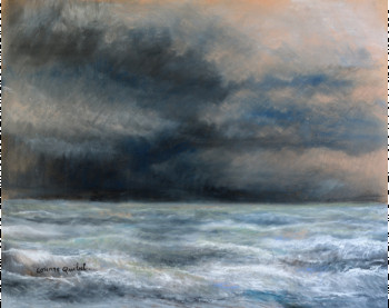 Named contemporary work « tempête 2 », Made by CORINNE QUIBEL