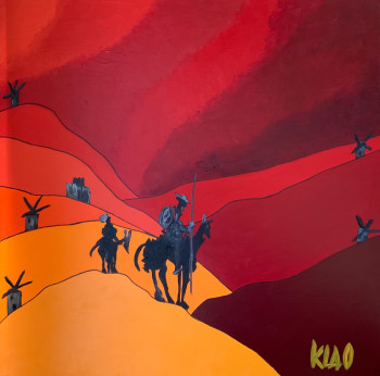 Contemporary work named « Don Quijote », Created by KLAO