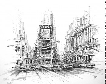 Contemporary work named « Times Square », Created by KOEN DE WEERDT