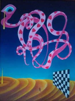 Named contemporary work « Échos », Made by BLEUFLEUR