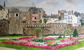 Named contemporary work « Vannes », Made by FRANCIS MICHOT