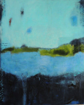 Named contemporary work « MEDITERRANEAN BLUES », Made by ELENI PAPPA TSANTILIS