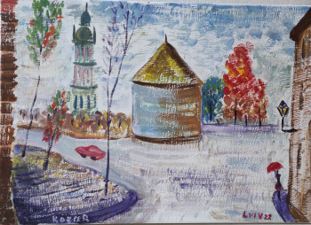 Named contemporary work « Paysage ukrainien. Lvіv (9) », Made by KOZAR