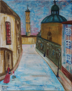 Named contemporary work « Vieux Lviv. Ukraine », Made by KOZAR