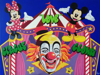 Named contemporary work « CIRQUE MICKEY », Made by BERNARD ROUX