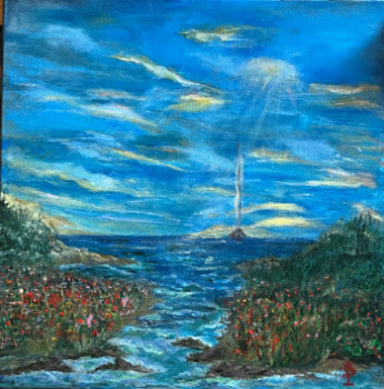 Contemporary work named « Entre Ciel et Mer », Created by SP