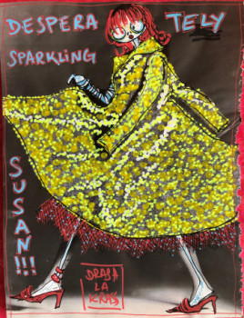 Named contemporary work « desperately sparkling susan », Made by DRASH LA KRASS