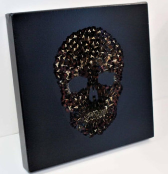 Named contemporary work « Skull #1 », Made by LA NOMADE BY CHIMèNE D