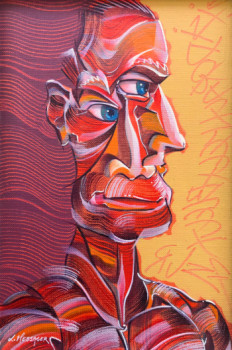 Named contemporary work « Izidor », Made by L.MESSAGER