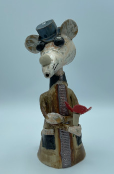 Named contemporary work « Le gentleman », Made by LA SOURIS HANTE