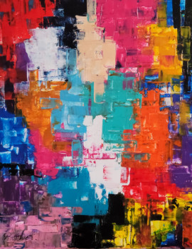 Contemporary work named « Tableau moderne abstrait », Created by PATRICE PAINTING