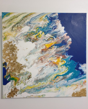Contemporary work named « Terre et océan », Created by CRéA'NATH