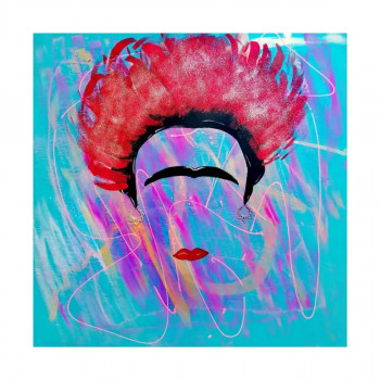 Named contemporary work « Frida », Made by STELPAINT