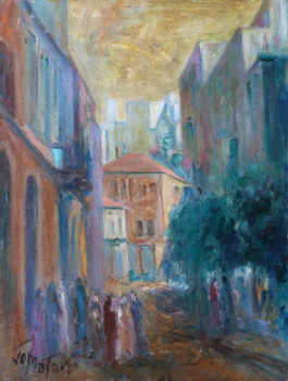 Named contemporary work « Rue Gemmayze Beyrouth », Made by JOSEPH
