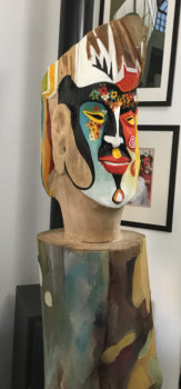 Contemporary work named « Totem », Created by LUCAE