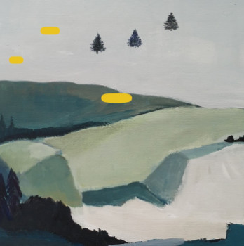Contemporary work named « Sapins dérisoires », Created by ANNA VLIET