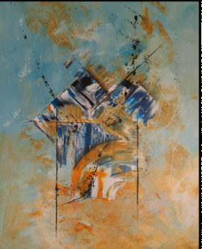 Contemporary work named « BleuRange », Created by THEB