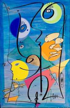 Contemporary work named « La pêche miraculeuse », Created by LISE DEDIEU