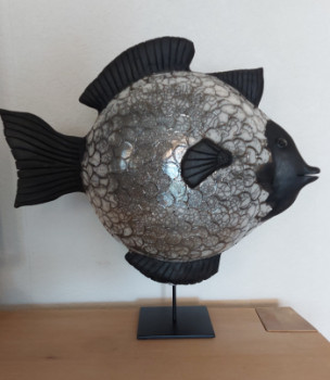 Named contemporary work « le poisson », Made by COLETTE GUENEE