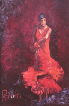Named contemporary work « Danseuse espagnole », Made by PATRICK LEMIERE