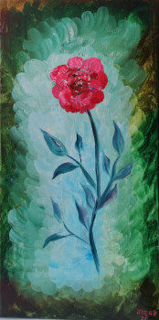 Named contemporary work « Rose », Made by KOZAR