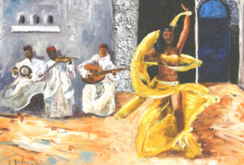 Named contemporary work « Danseuse Marocaine », Made by PATRICK LEMIERE