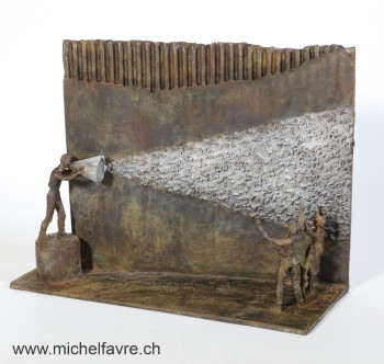 Contemporary work named « PORTE VOIX », Created by MICHEL FAVRE