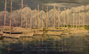 Named contemporary work « " La marina..." », Made by MARC DANCRE
