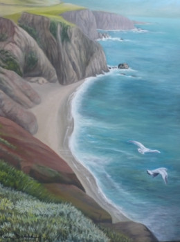 Named contemporary work « " Rivage californien..." », Made by MARC DANCRE