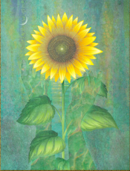 Named contemporary work « Sunflower », Made by HARALD DASTIS