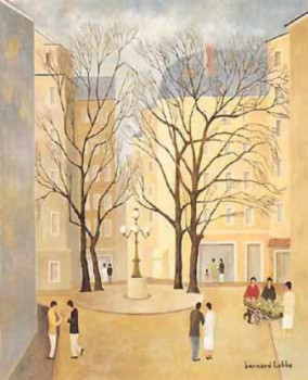 Contemporary work named « La petite place Fustenberg à Paris », Created by BERNARD LABBE