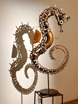Named contemporary work « Cheval de mer », Made by TOUSSAINT PIMENTA DA COSTA