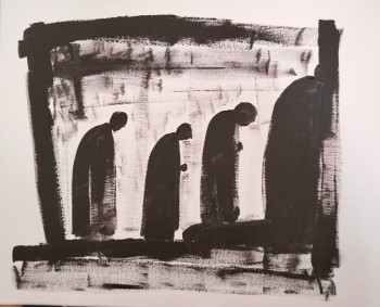 Named contemporary work « Procession », Made by MARGARITA CARRIER