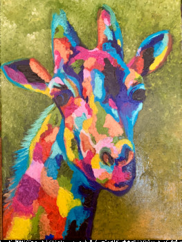 Contemporary work named « Girafe », Created by AMANDA BASTIDA