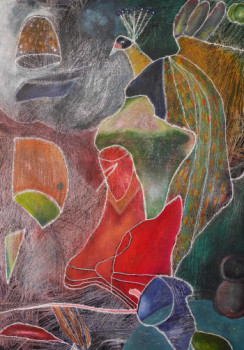 Named contemporary work « JAZZ PAINTING 22 », Made by RAMON LOPEZ