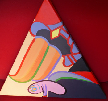 Named contemporary work « LOVE TRIANGLE 3 », Made by OH-NO-RINNE