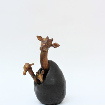 Contemporary work named « Girafes (n°313) », Created by DIDIER FOURNIER