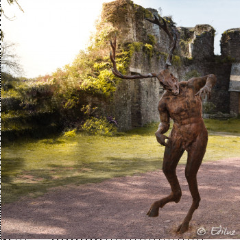 Contemporary work named « CERNUNNOS », Created by KERE DALI