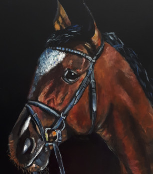 Named contemporary work « Cheval », Made by BARJO3