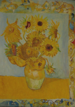 Named contemporary work « TOURNESOL 1 », Made by FAYARD