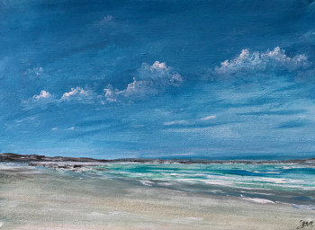 Contemporary work named « La plage », Created by LEROY THIERRY