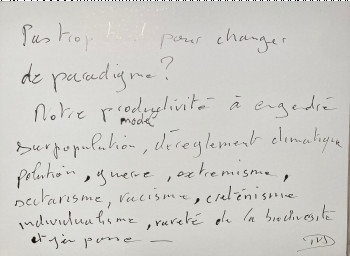 Named contemporary work « Fin d’un monde ou pas ? », Made by NICOLAS D