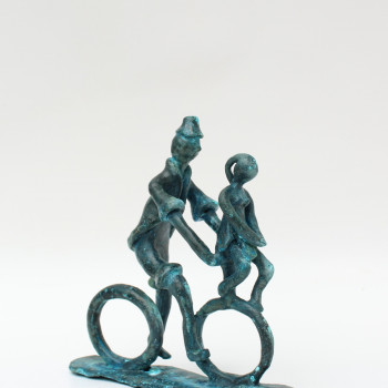 Contemporary work named « Cycliste (n°316) », Created by DIDIER FOURNIER