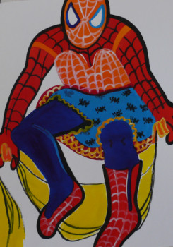 Contemporary work named « SPIDEYWOMAN », Created by OH-NO-RINNE